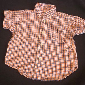 Plaid Button down short sleeve shirt